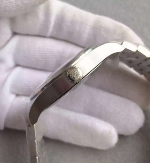 Replica IWC MKF Mark XVIII Le Petit Prince Blue Dial SS Bracelet A2892 - Image 4