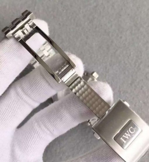 Replica IWC MKF Mark XVIII Le Petit Prince Blue Dial SS Bracelet A2892 - Image 8