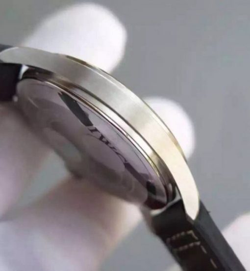 Replica IWC MKF Mark XVI Silver Dial Black Leather Strap A2892 - Image 7