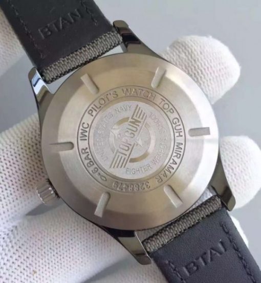 Replica IWC MKF Mark XVIII IW324702 Gray Dial Nylon Strap A2892 - Image 6