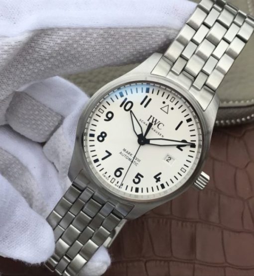 Replica IWC XF Mark XVIII IW3270 White Dial SS Bracelet A2892 - Image 2