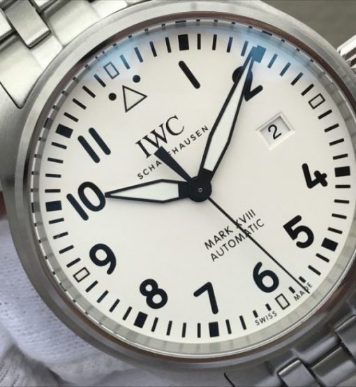 Replica IWC XF Mark XVIII IW3270 White Dial SS Bracelet A2892 - Image 3