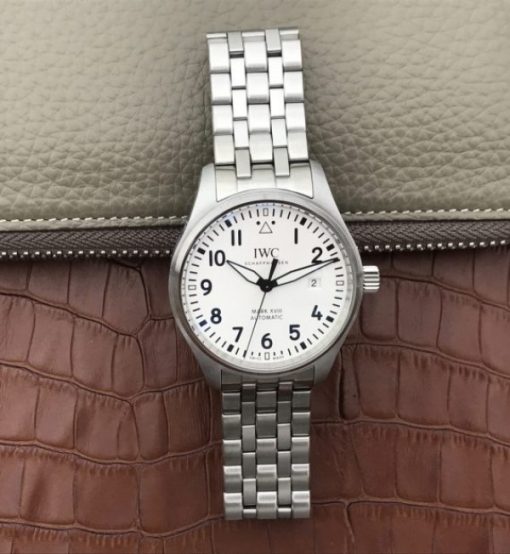 Replica IWC XF Mark XVIII IW3270 White Dial SS Bracelet A2892 - Image 8