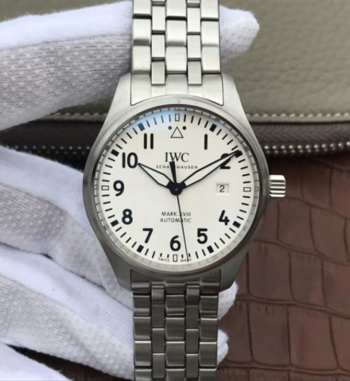 Replica IWC XF Mark XVIII IW3270 White Dial SS Bracelet A2892