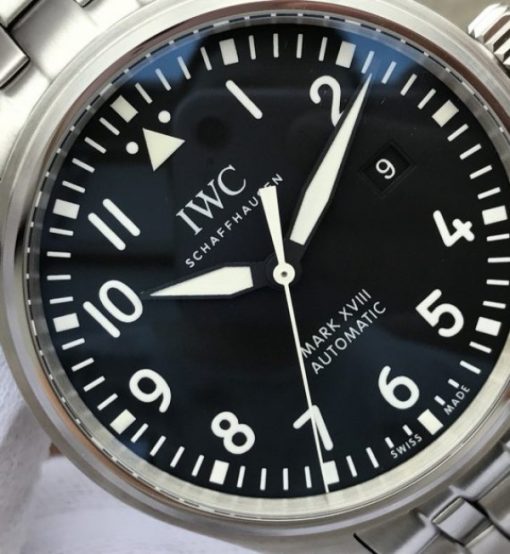 Replica IWC XF Mark XVIII IW3270 Black Dial SS Bracelet A2892 - Image 3