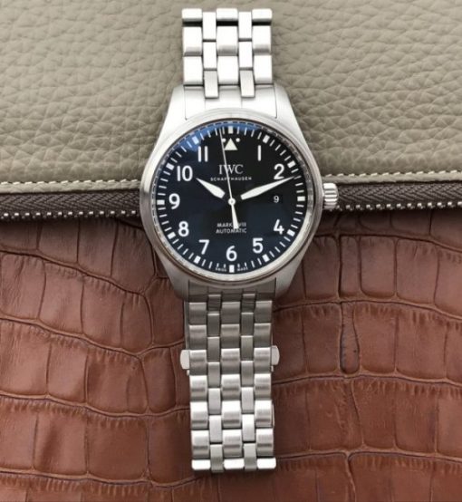 Replica IWC XF Mark XVIII IW3270 Black Dial SS Bracelet A2892 - Image 8