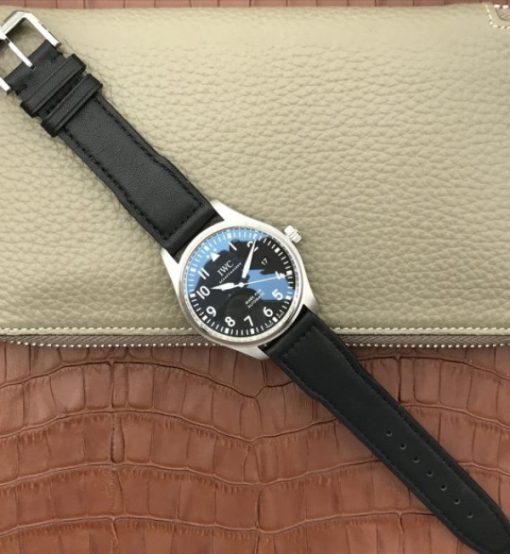 Replica IWC XF Mark XVIII IW327001 Black Dial Leather Strap - Image 8