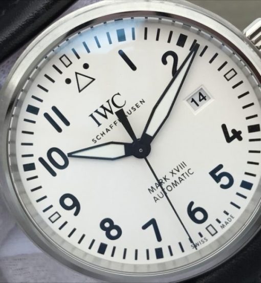 Replica IWC XF Mark XVIII IW327002 White Dial Leather Strap A2892 - Image 3