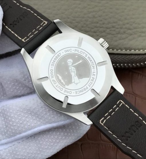 Replica IWC XF Mark XVII Le Petit Prince Blue Dial Leather Strap A2892 - Image 6