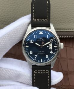 Replica IWC XF Mark XVII Le Petit Prince Blue Dial Leather Strap A2892