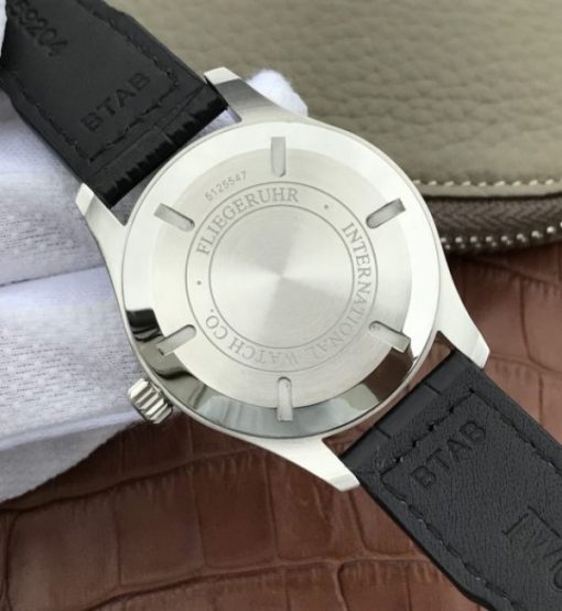 Replica IWC XF Mark XVII Black Dial Black Leather Strap A2892 - Image 6