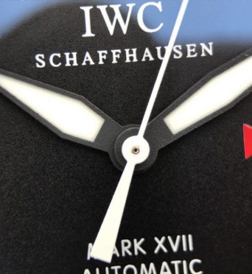Replica IWC XF Mark XVII Black Dial Black Leather Strap A2892 - Image 11