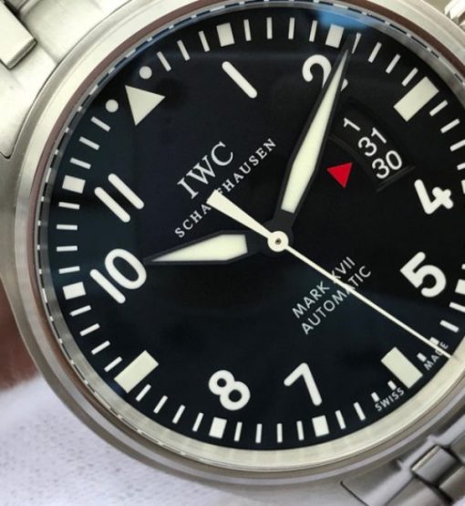 Replica IWC XF Mark XVII Black Dial SS Bracelet A2892 - Image 3