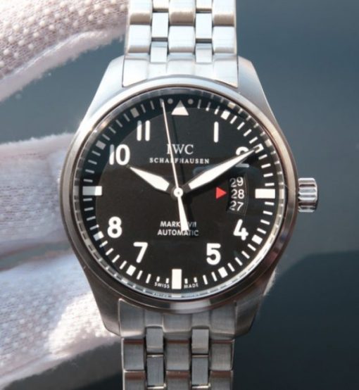 Replica IWC MKF Mark XVII Black Dial SS Bracelet A2892