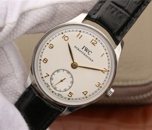 Replica IWC ZF Portuguese IW545408 White Dial Leather Strap A6498 - Image 2