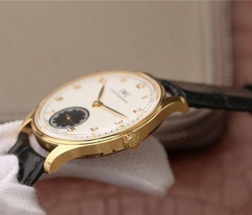 Replica IWC ZF Portuguese IW5454 YG White & Black Dial A6498 - Image 7