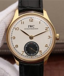 Replica IWC ZF Portuguese IW5454 YG White & Black Dial A6498
