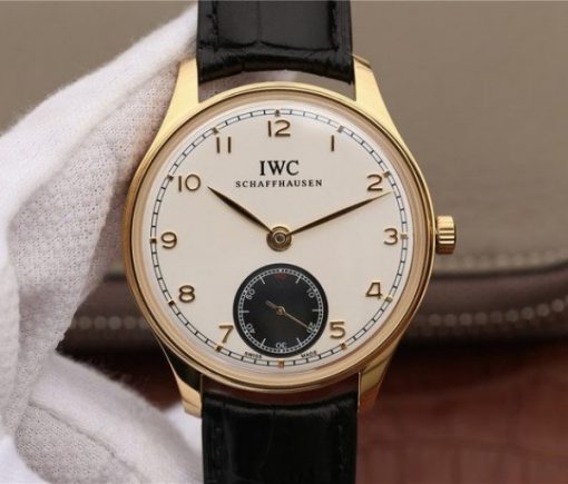 Replica IWC ZF Portuguese IW5454 YG White & Black Dial A6498