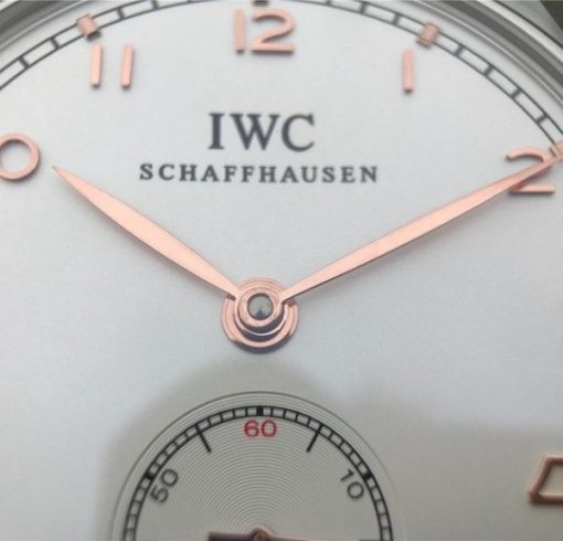 Replica IWC ZF Portuguese IW5454 White Dial Leather Strap RG Hand - Image 6