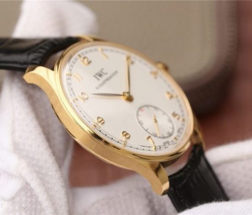 Replica IWC ZF Portuguese IW5454 YG White Dial Leather Strap A6498 - Image 6