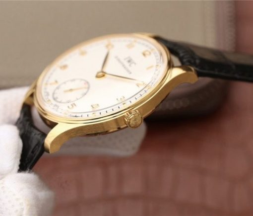 Replica IWC ZF Portuguese IW5454 YG White Dial Leather Strap A6498 - Image 7