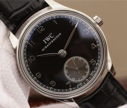 Replica IWC ZF Portuguese IW545407 Black Dial Leather Strap A6498 - Image 3