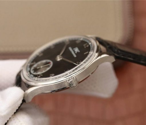 Replica IWC ZF Portuguese IW545407 Black Dial Leather Strap A6498 - Image 7