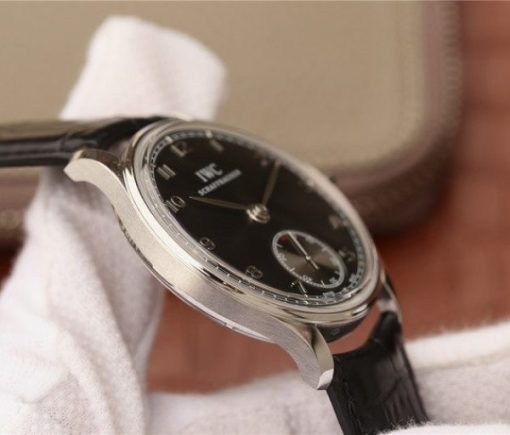 Replica IWC ZF Portuguese IW545407 Black Dial Leather Strap A6498 - Image 8