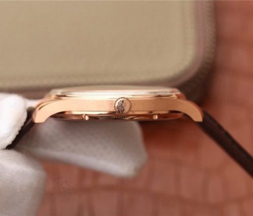 Replica IWC ZF Portuguese IW545406 RG Brown Dial Leather Strap A6498 - Image 9