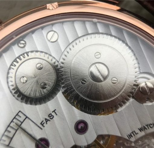 Replica IWC ZF Portuguese IW545406 RG Brown Dial Leather Strap A6498 - Image 12