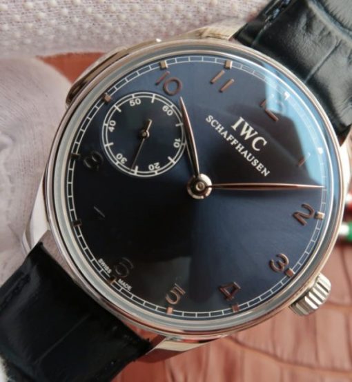 Replica IWC YLF Portuguese IW524205 Blue Dial Leather Strap A95290 - Image 2