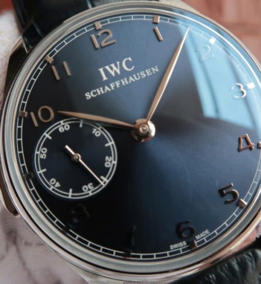 Replica IWC YLF Portuguese IW524205 Blue Dial Leather Strap A95290 - Image 3