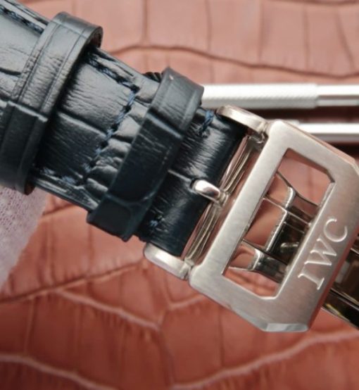 Replica IWC YLF Portuguese IW524205 Blue Dial Leather Strap A95290 - Image 7