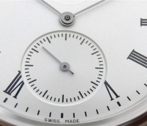 Replica IWC Vintage IW544805 White Dial Black Leather Strap - Image 4
