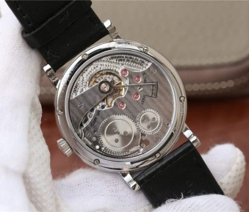 Replica IWC Vintage IW544805 White Dial Black Leather Strap - Image 10