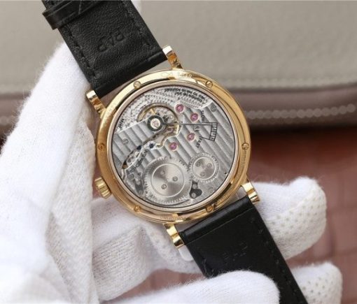 Replica IWC Vintage IW544803 White Dial YG Black Leather Strap - Image 7