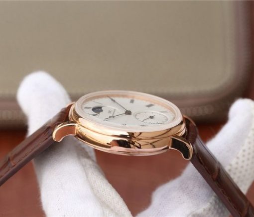 Replica IWC Vintage IW544803 White Dial RG Brown Leather Strap - Image 5