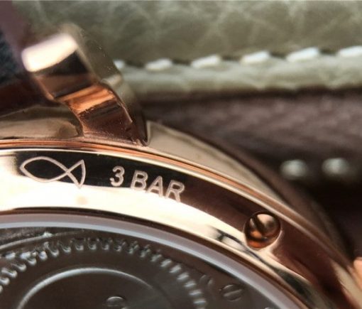 Replica IWC Vintage IW544803 White Dial RG Brown Leather Strap - Image 10