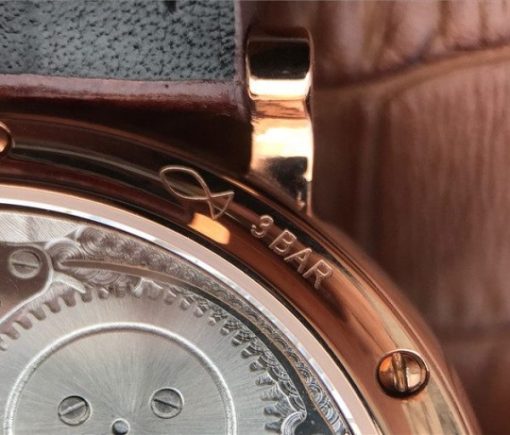 Replica IWC Vintage IW544803 White Dial RG Brown Leather Strap - Image 11