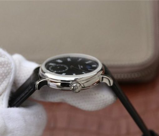 Replica IWC Vintage IW544801 Black Dial Black Leather Strap - Image 5