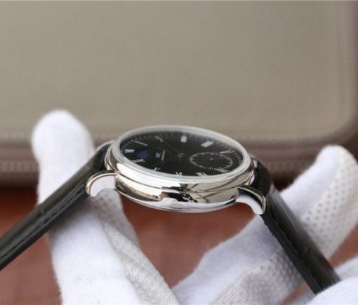 Replica IWC Vintage IW544801 Black Dial Black Leather Strap - Image 6