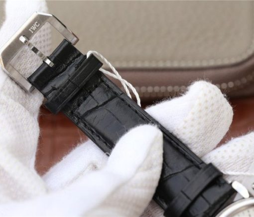 Replica IWC Vintage IW544801 Black Dial Black Leather Strap - Image 13