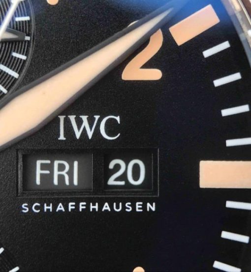 Replica IWC ZF Pilot Chrono AUS Special Edition Leather Strap A7750 - Image 6