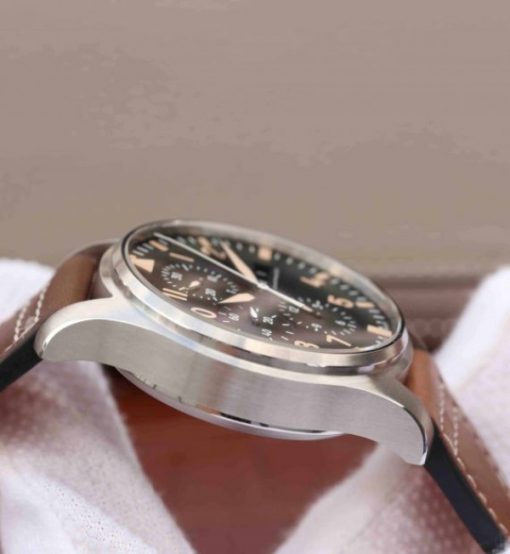 Replica IWC ZF Pilot Chrono AUS Special Edition Leather Strap A7750 - Image 8