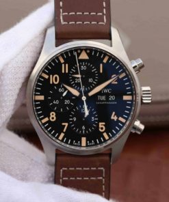 Replica IWC ZF Pilot Chrono AUS Special Edition Leather Strap A7750