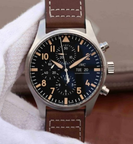 Replica IWC ZF Pilot Chrono AUS Special Edition Leather Strap A7750