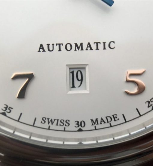 Replica IWC TW Da Vinci IW356601 White Dial Black Leather Strap A2892 - Image 5
