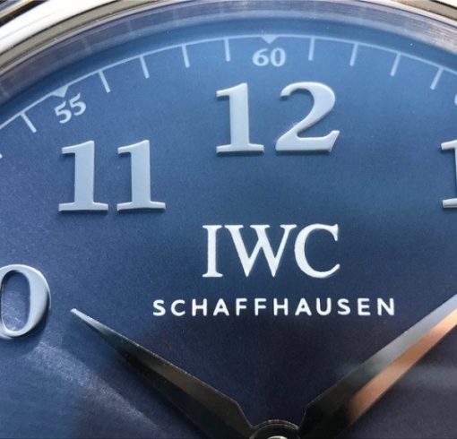 Replica IWC TW Da Vinci IW3566 Blue Dial Black Leather Strap A2892 - Image 4