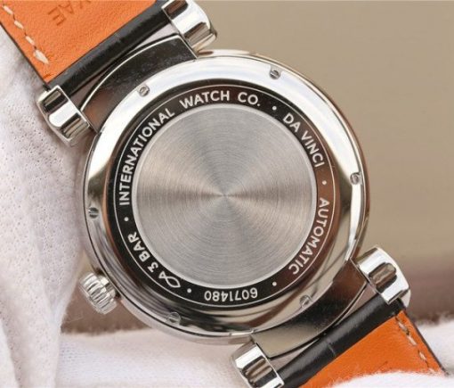 Replica IWC TW Da Vinci IW3566 Blue Dial Black Leather Strap A2892 - Image 11