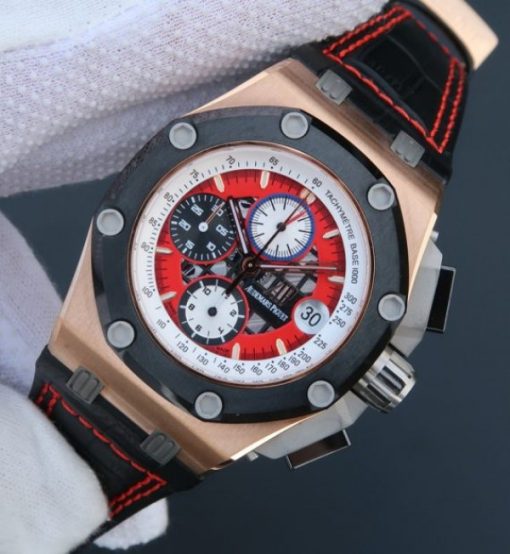 Replica Audemars Piguet JF Royal Oak Offshore 26078 RG Skeleton Dial A3126 - Image 2